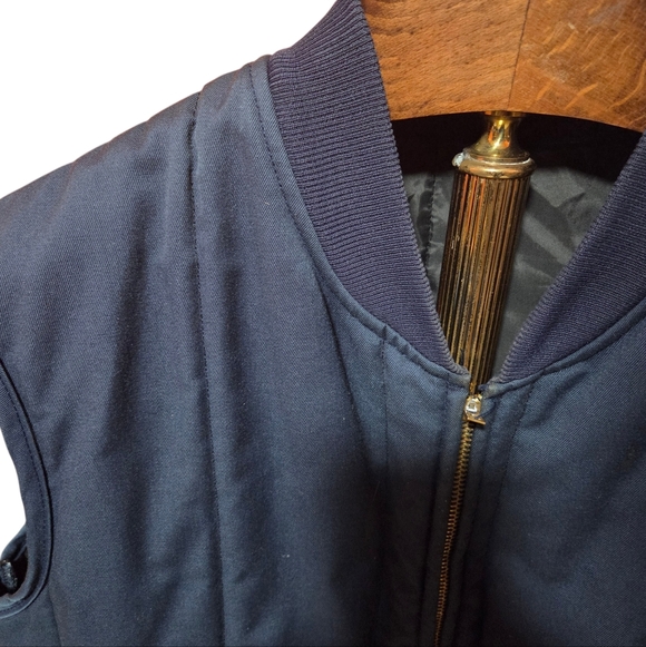 RED KAP Durable Press Made In USA Blue Work Chore Vest Size XL - Picture 3 of 7